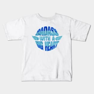 Badass With a Big Heart Kids T-Shirt